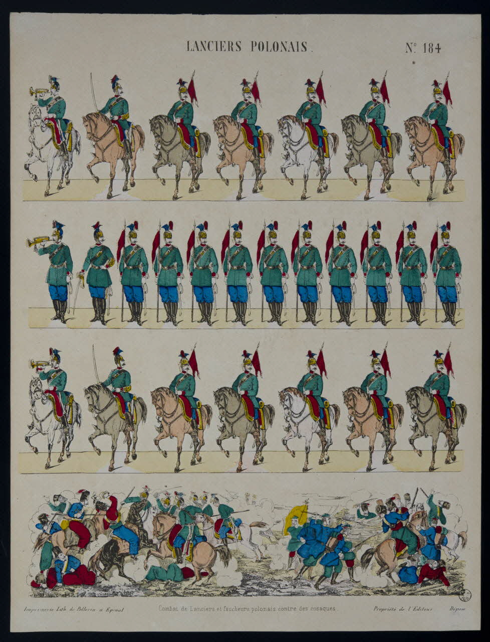 estampe LANCIERS POLONAIS. 1953.86.2472 Photo