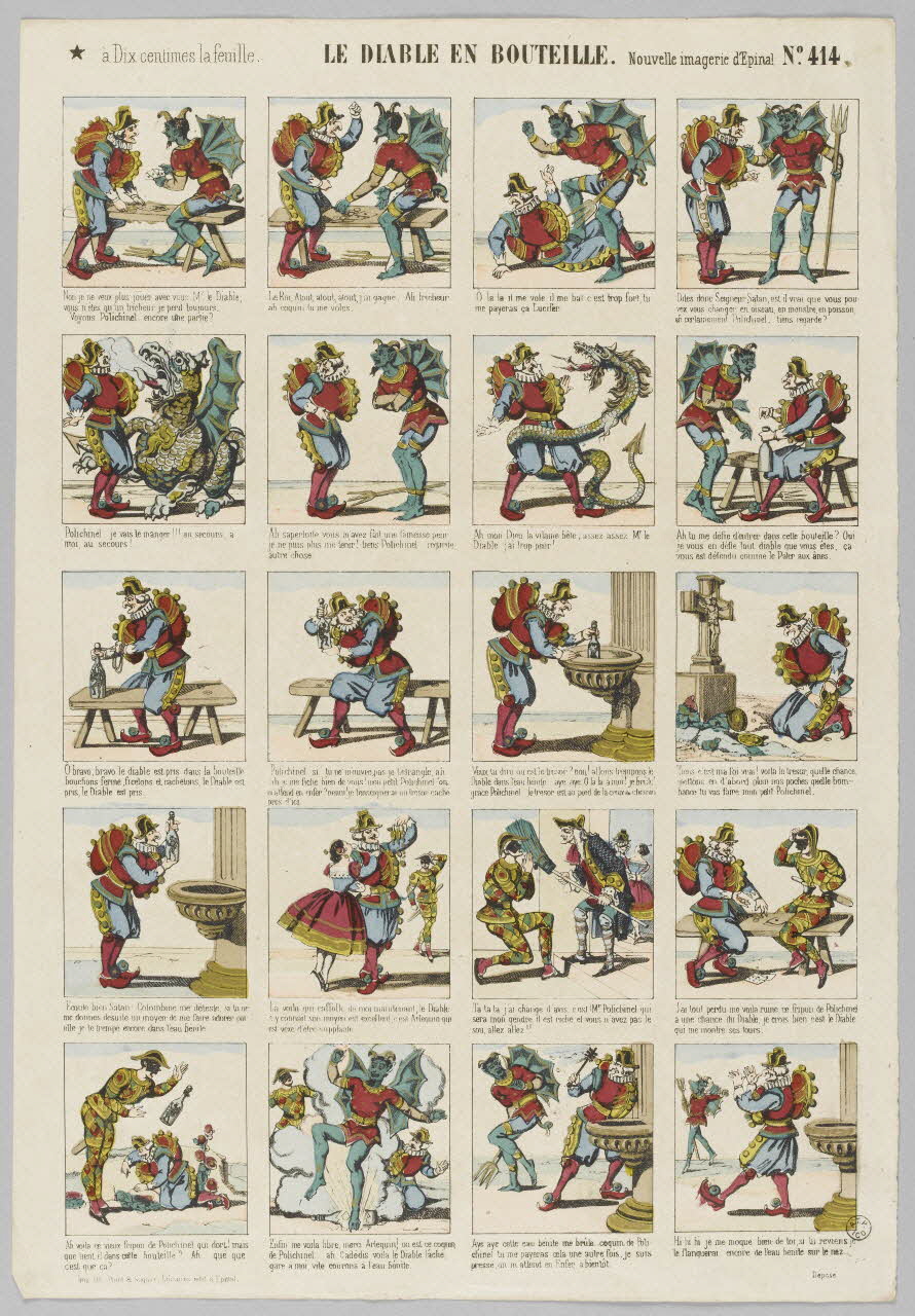 à compartiments (4x5) LE DIABLE EN BOUTEILLE. 1953.86.3512 Photo RMN-Grand Palais (Mucem)