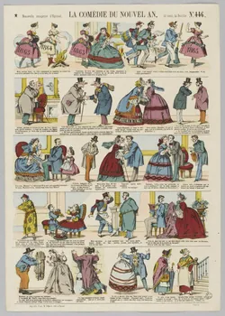 Pinot et Sagaire à registres (5) LA COMEDIE DU NOUVEL AN. Lorraine, France 1865 1953.86.3537 Photo RMN-Grand Palais (Mucem)