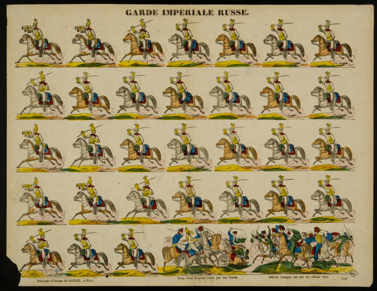 estampe GARDE IMPERIALE RUSSE. 1953.86.2511 Photo