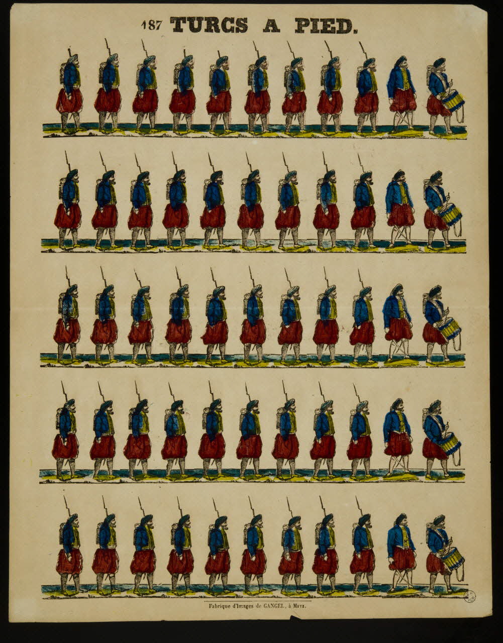 estampe TURCS A PIED. 1953.86.2519 Photo