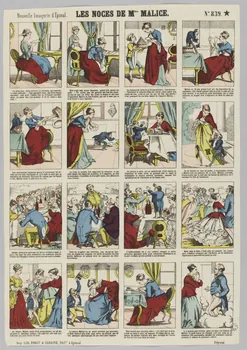 à compartiments (4x4) LES NOCES DE Mlle MALICE. 1953.86.3574  Photo RMN-Grand Palais (Mucem)