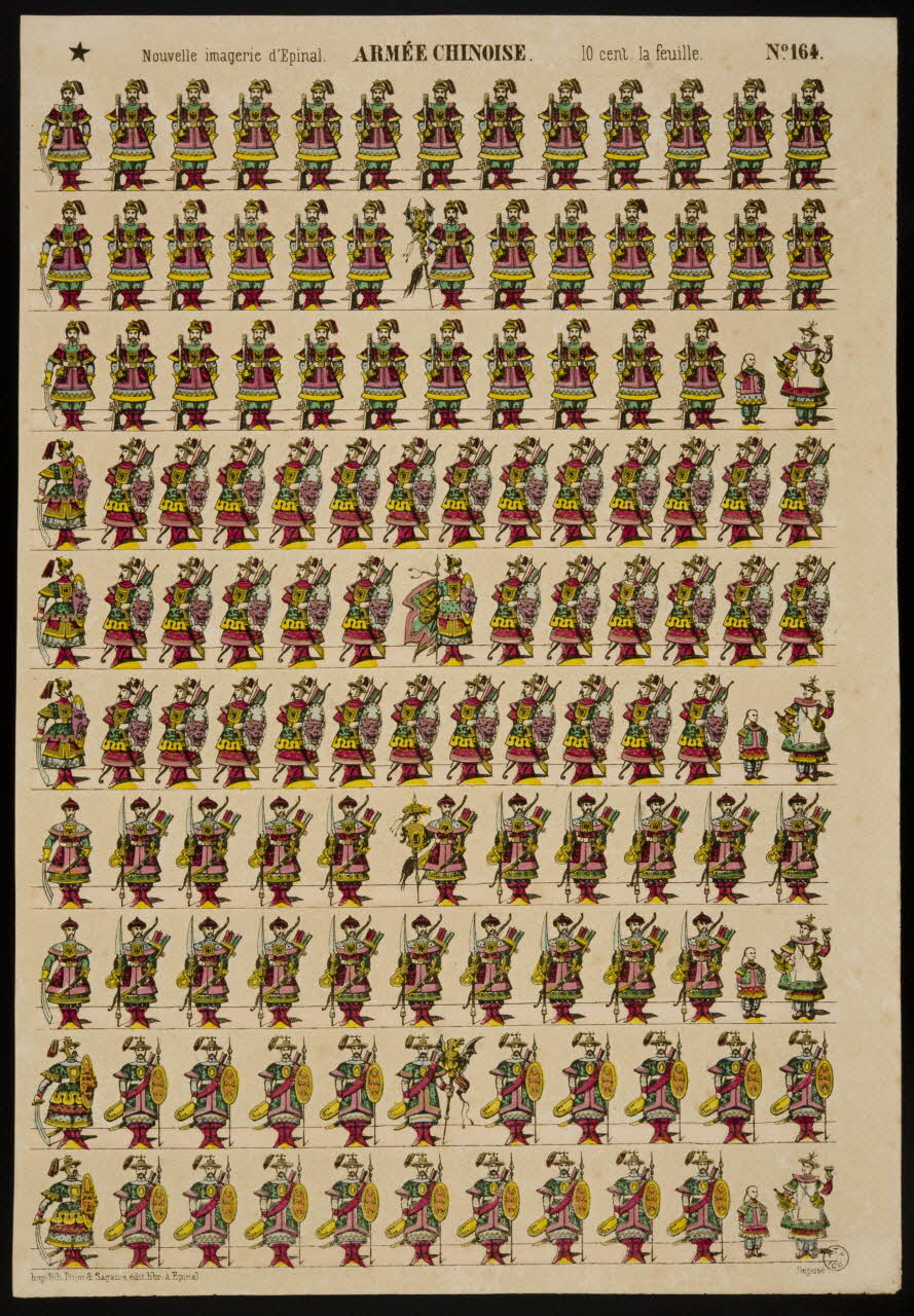 estampe ARMEE CHINOISE. 1953.86.2547  Photo