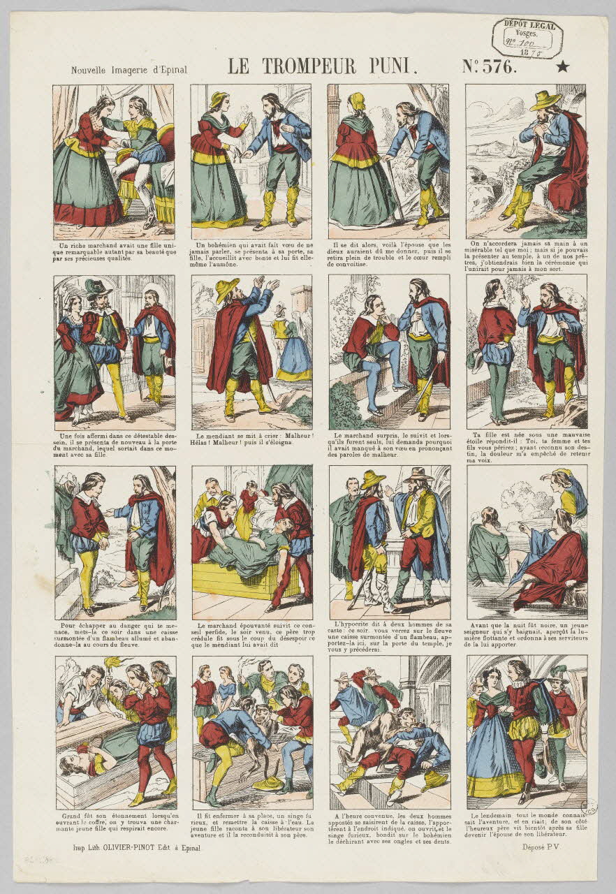 à compartiments (4x4) LE TROMPEUR PUNI. 1953.86.3598 Photo RMN-Grand Palais (Mucem)