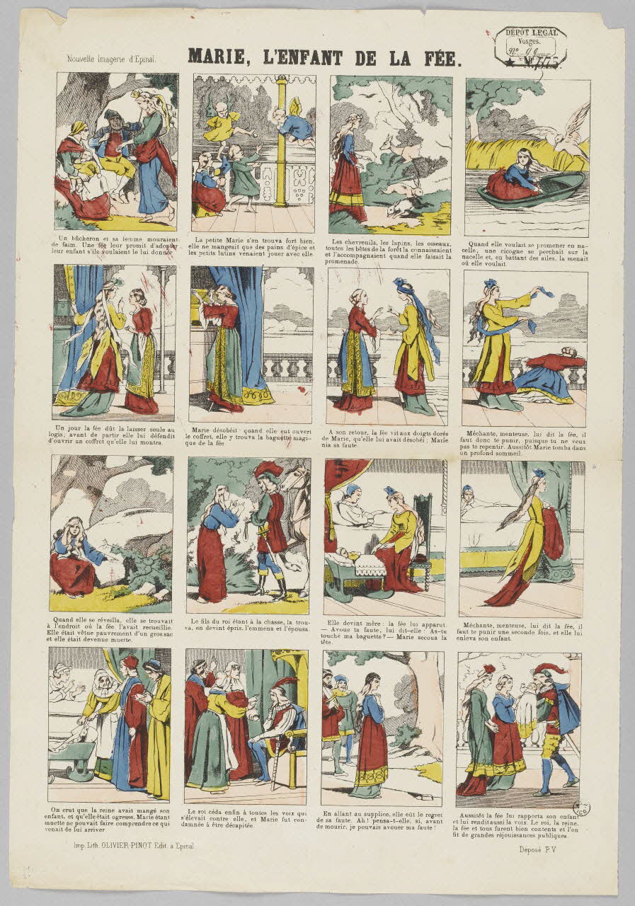 à compartiments (4x4) MARIE, L'ENFANT DE LA FEE. 1953.86.3599 Photo RMN-Grand Palais (Mucem)