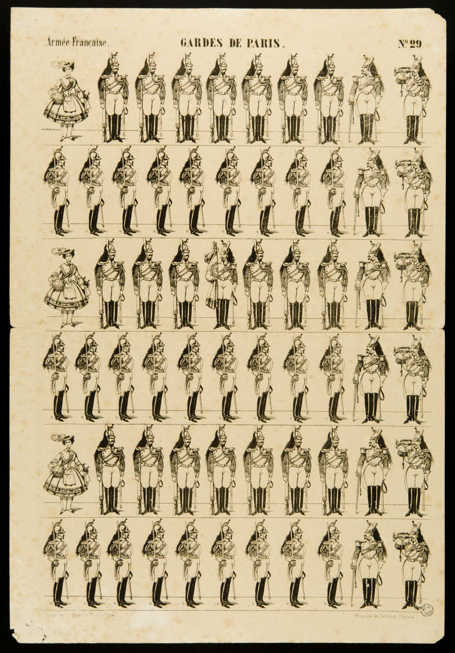 estampe GARDES DE PARIS. 1953.86.2582 Photo