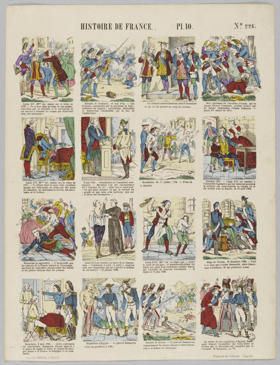 Pellerin estampe HISTOIRE DE FRANCE. Lorraine, France 1868 1953.86.3610 Photo RMN-Grand Palais (Mucem)