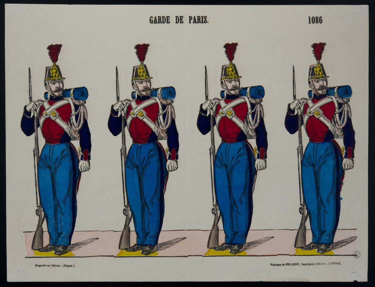 estampe GARDE DE PARIS. 1953.86.2592 Photo