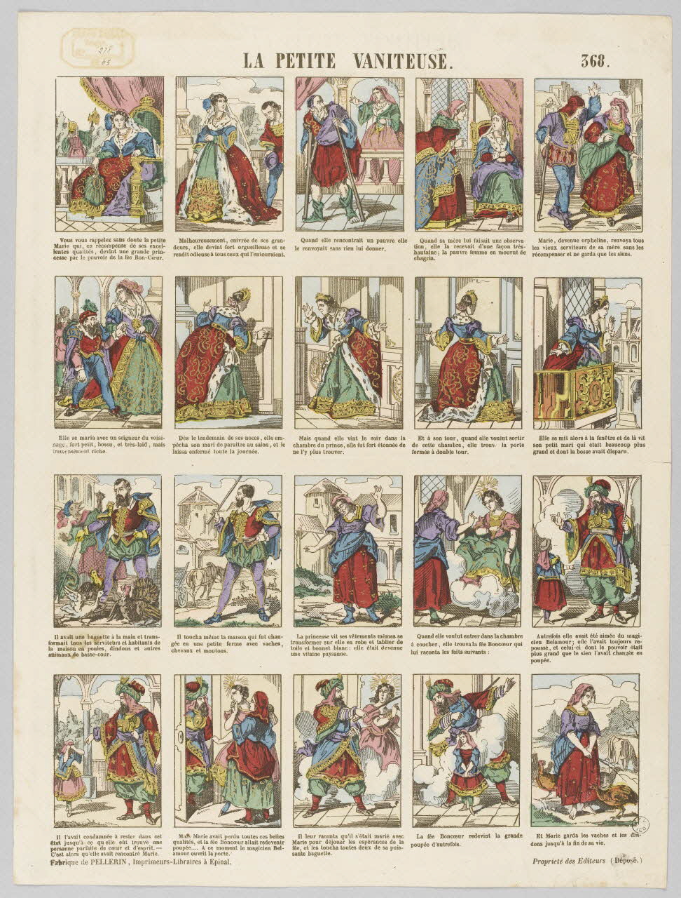 à compartiments (5x4) LA PETITE VANITEUSE. 1953.86.3779 Photo RMN-Grand Palais (Mucem)