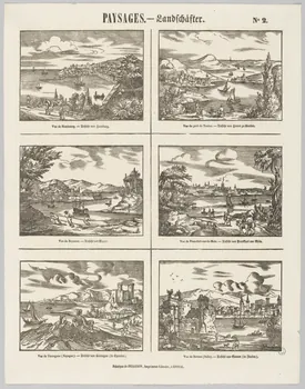 à compartiments (2x3) PAYSAGES. 1953.86.4704 Photo RMN-Grand Palais (Mucem)