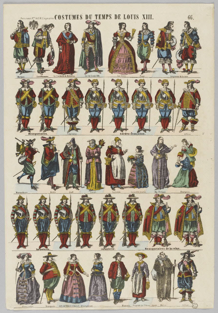 à registres (5) COSTUMES DU TEMPS DE LOUIS XIII. 1953.86.4889 Photo RMN-Grand Palais (Mucem)