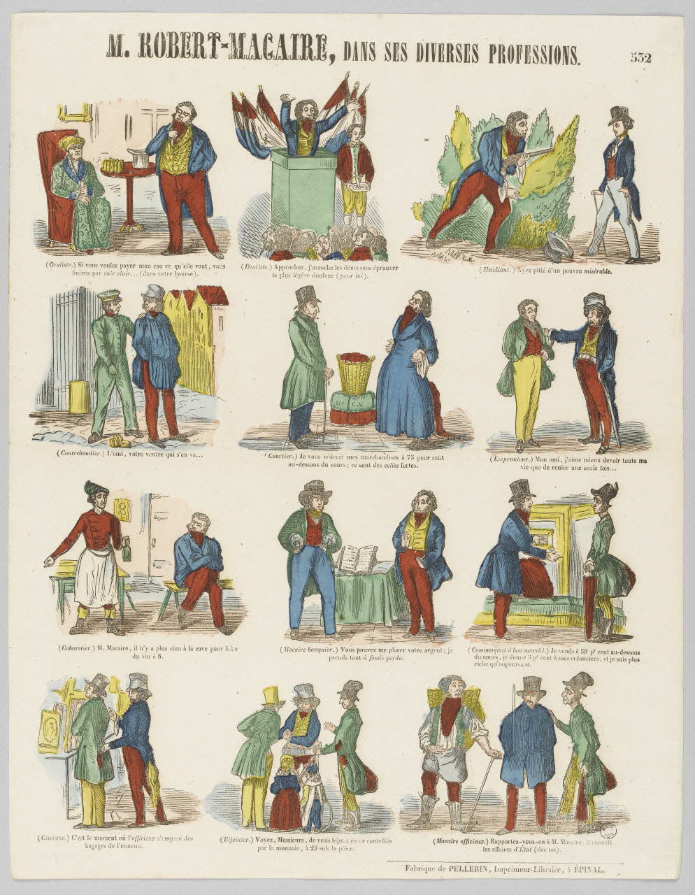 à registres (4) M. ROBERT-MACAIRE, DANS SES DIVERSES PROFESSIONS. 1953.86.5095 Photo RMN-Grand Palais (Mucem)