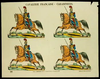 Charles-Eugène Glémarec ; Jean-Baptiste Gros à compartiments (2x2) CAVALERIE FRANCAISE. - CARABINIERS. Paris 1858-1860 1953.86.2693 Photo