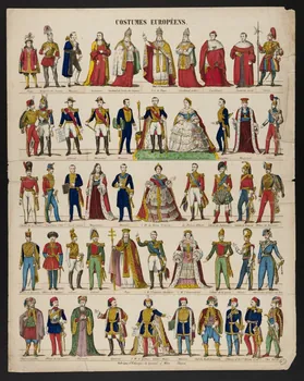 Charles Nicolas Gangel estampe COSTUMES EUROPEENS. Metz 1852-1858 1953.86.2695 Photo