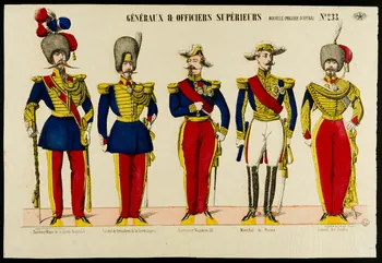 François-Charles Pinot estampe GÉNÉRAUX ET OFFICIERS SUPÉRIEURS Lorraine, France 1872-1874 1953.86.2699  Photo