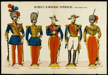 estampe GENERAUX ET OFFICIERS SUPERIEURS 1953.86.2700  Photo