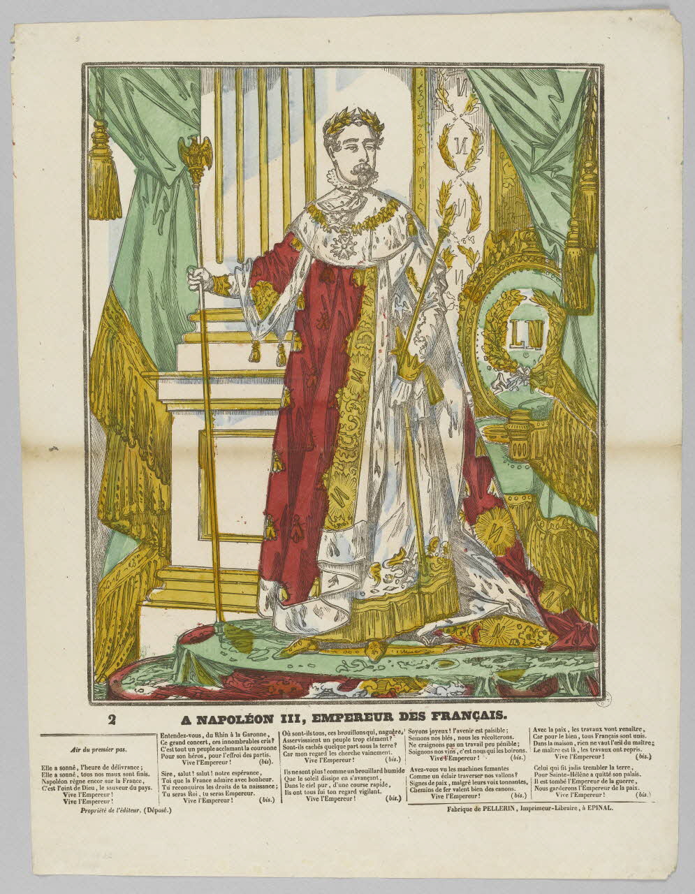 estampe A NAPOLEON III, EMPEREUR DES FRANCAIS. 1953.86.710 Photo RMN-Grand Palais (Mucem)