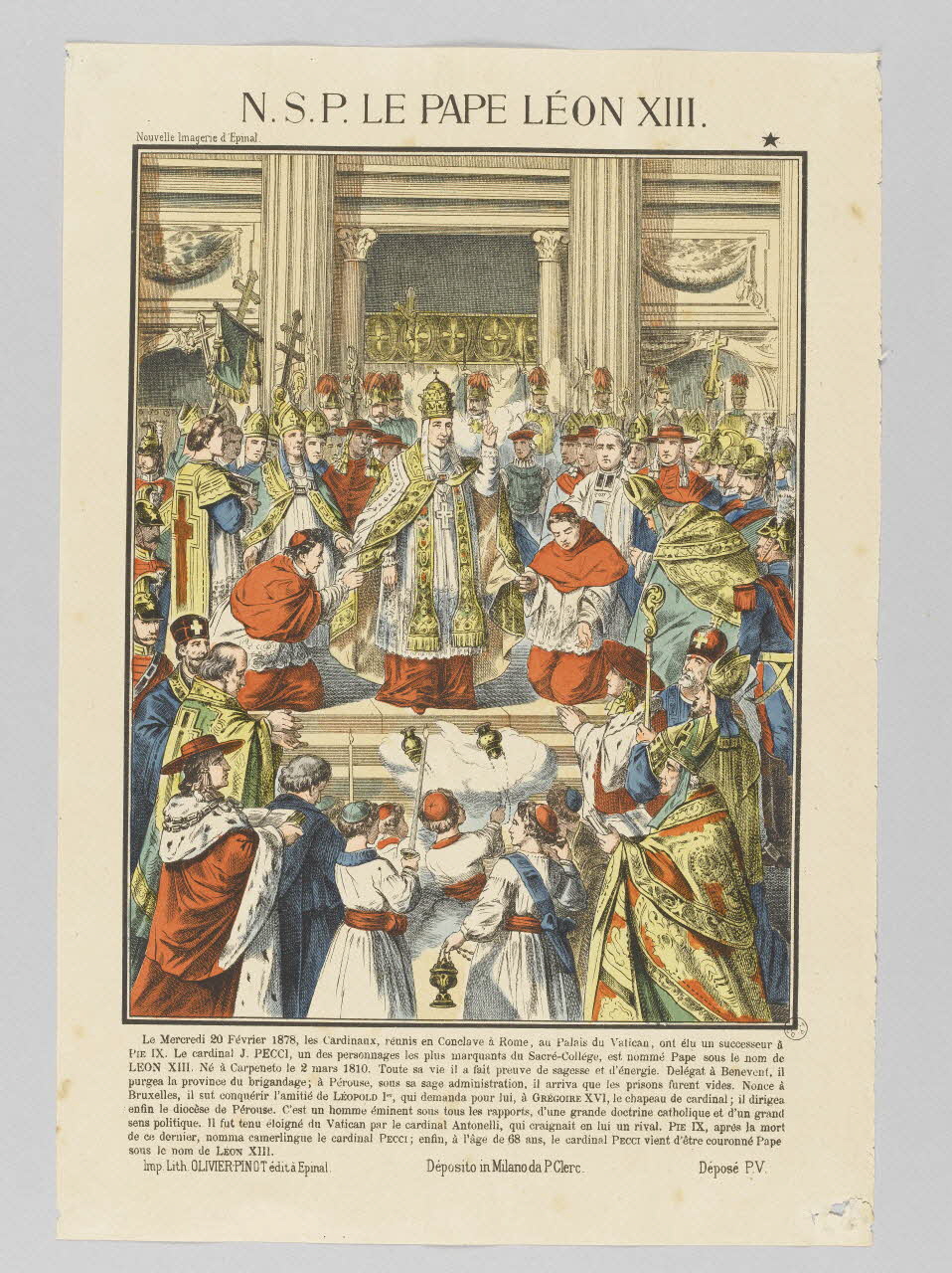 estampe N.S.P. LE PAPE LEON XIII. 1953.86.821 Photo RMN-Grand Palais (Mucem)