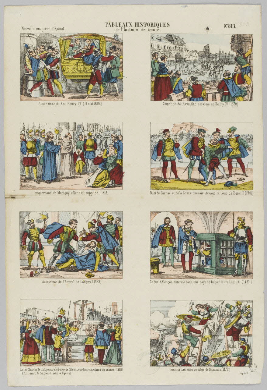 estampe TABLEAUX HISTORIQUES  de l'histoire de France. 1953.86.843 Photo RMN-Grand Palais (Mucem)