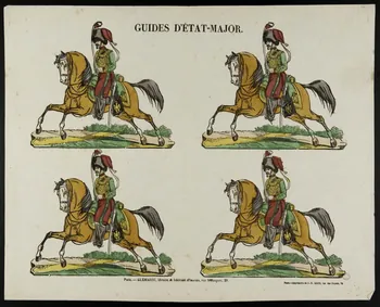 Charles-Eugène Glémarec ; Jean-Baptiste Gros à compartiments (2x2) GUIDES D'ETAT-MAJOR. Paris 1858-1860 1953.86.2737 Photo