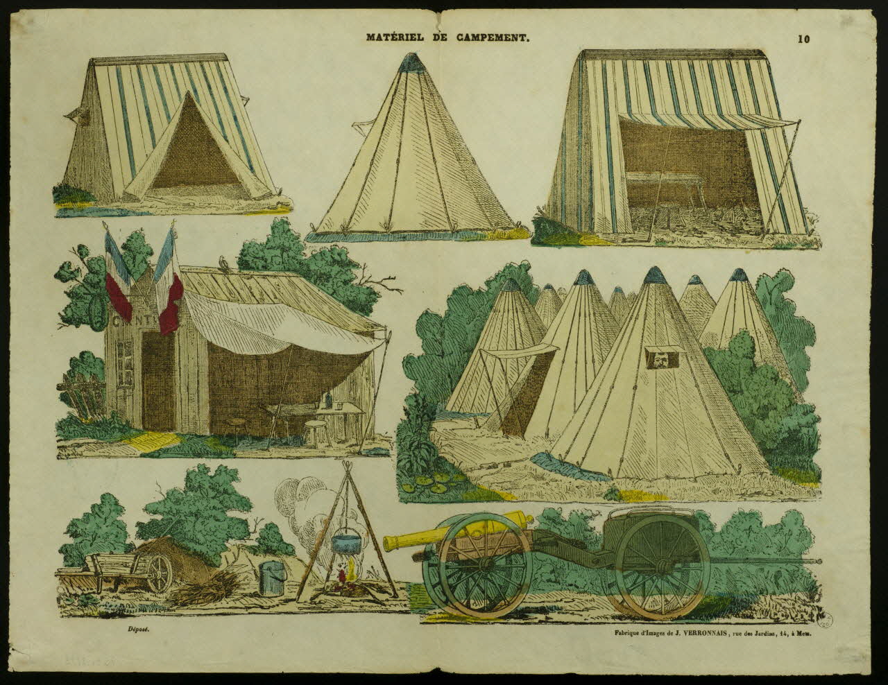 estampe MATERIEL DE CAMPEMENT. 1953.86.2793 Photo