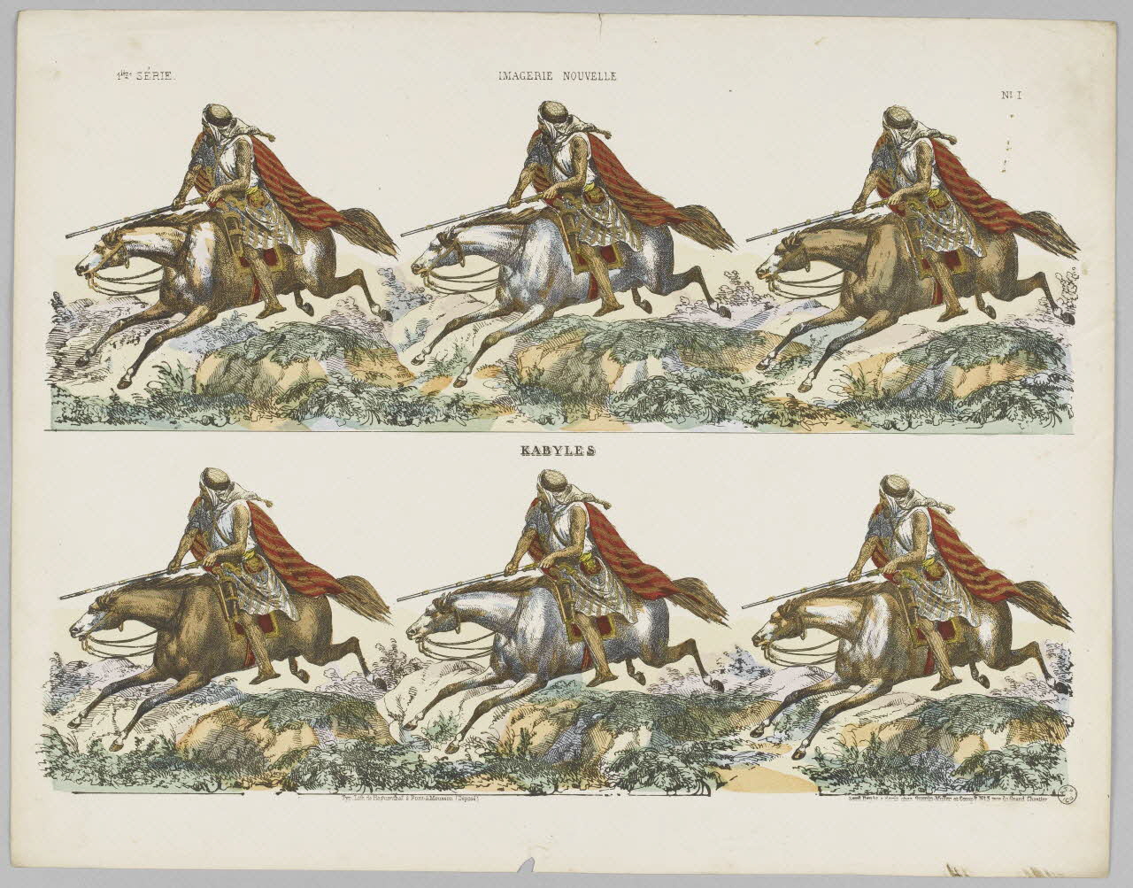 Elie Haguenthal à registres (2) IMAGERIE NOUVELLE  KABYLES Pont-à-Mousson 1870-1880 1953.86.2534 Photo RMN-Grand Palais (Mucem)