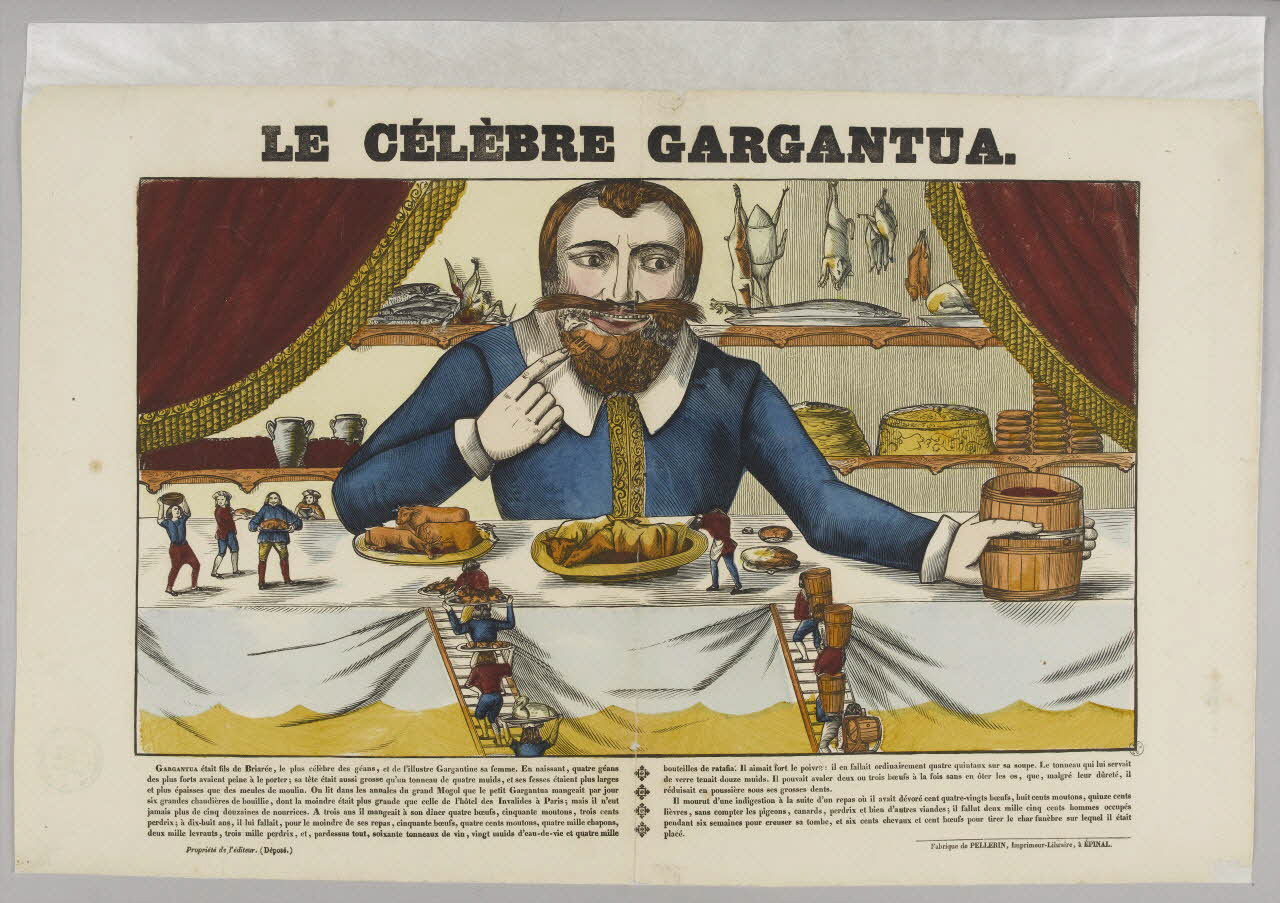 estampe LE CELEBRE GARGANTUA. 1953.86.3102 Photo RMN-Grand Palais (Mucem)