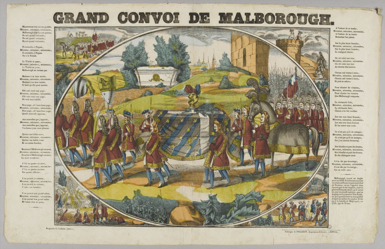 estampe GRAND CONVOI DE MALBOROUGH. 1953.86.3018 Photo RMN-Grand Palais (Mucem)