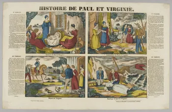 estampe HISTOIRE DE PAUL ET VIRGINIE. 1953.86.3120 Photo RMN-Grand Palais (Mucem)