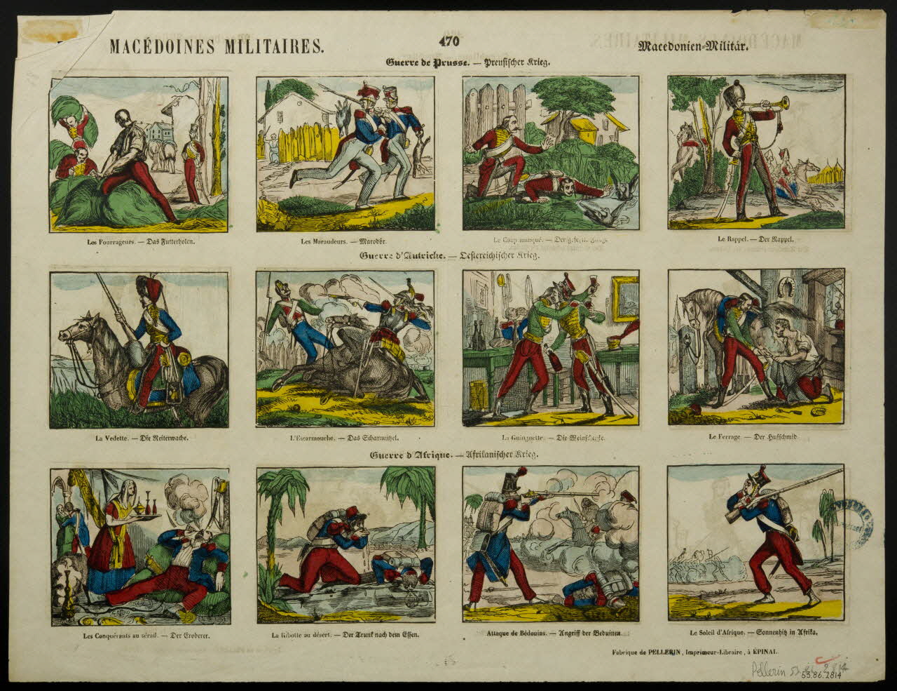 estampe MACEDOINES MILITAIRES. 1953.86.2814 Photo