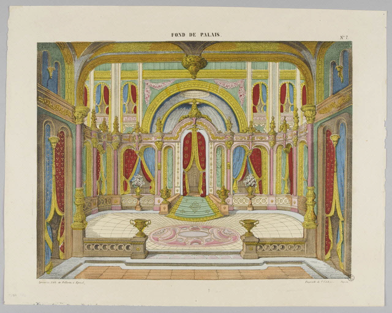 estampe FOND DE PALAIS. 1953.86.4529 Photo RMN-Grand Palais (Mucem)