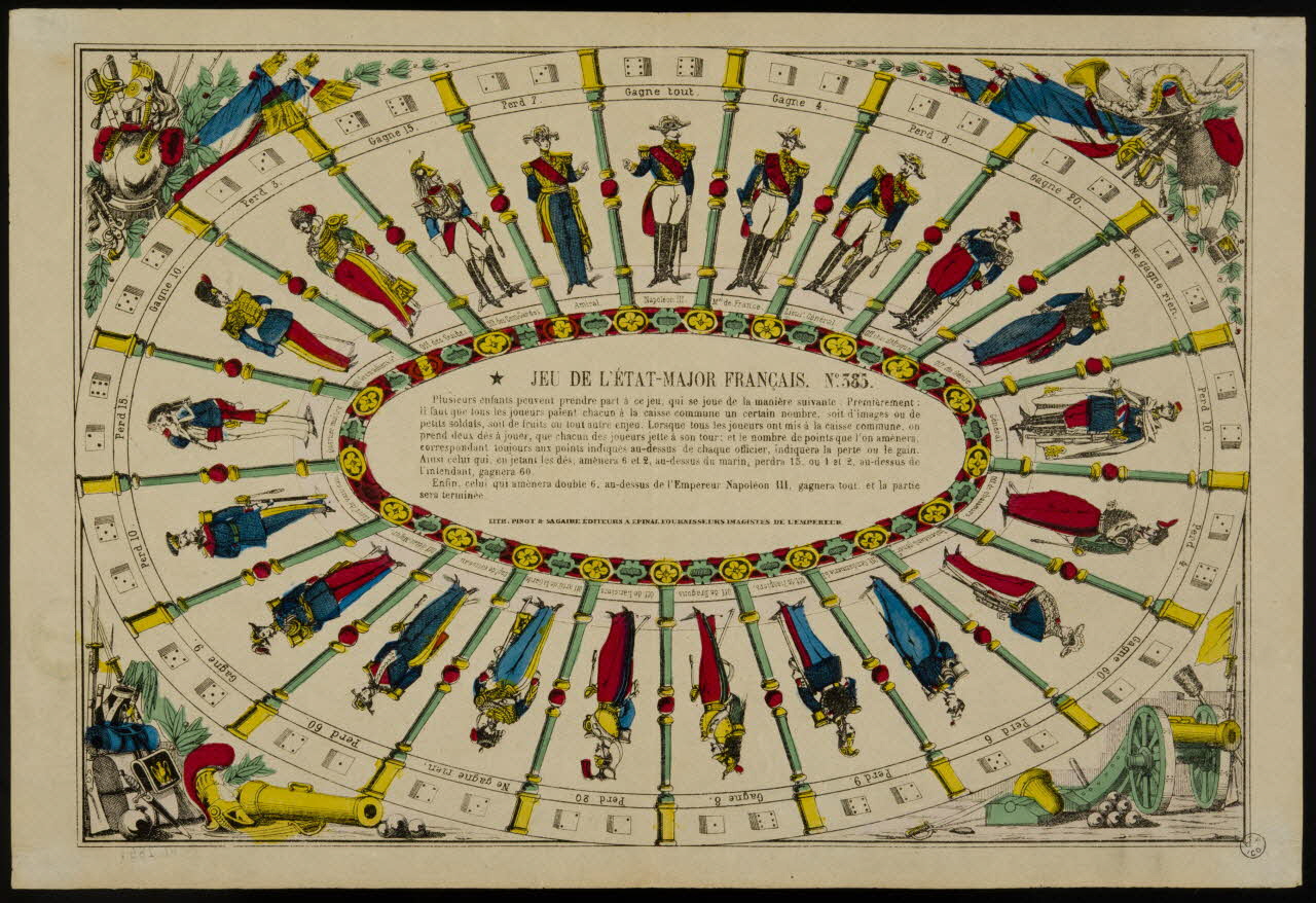 estampe JEU DE L'ETAT-MAJOR FRANCAIS. 1953.86.2854 Photo