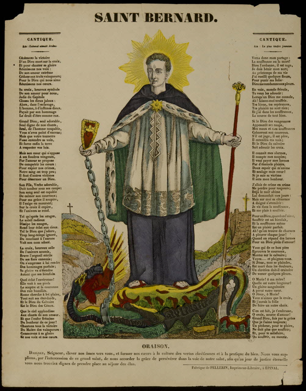 estampe SAINT BERNARD. 1953.86.289 Photo