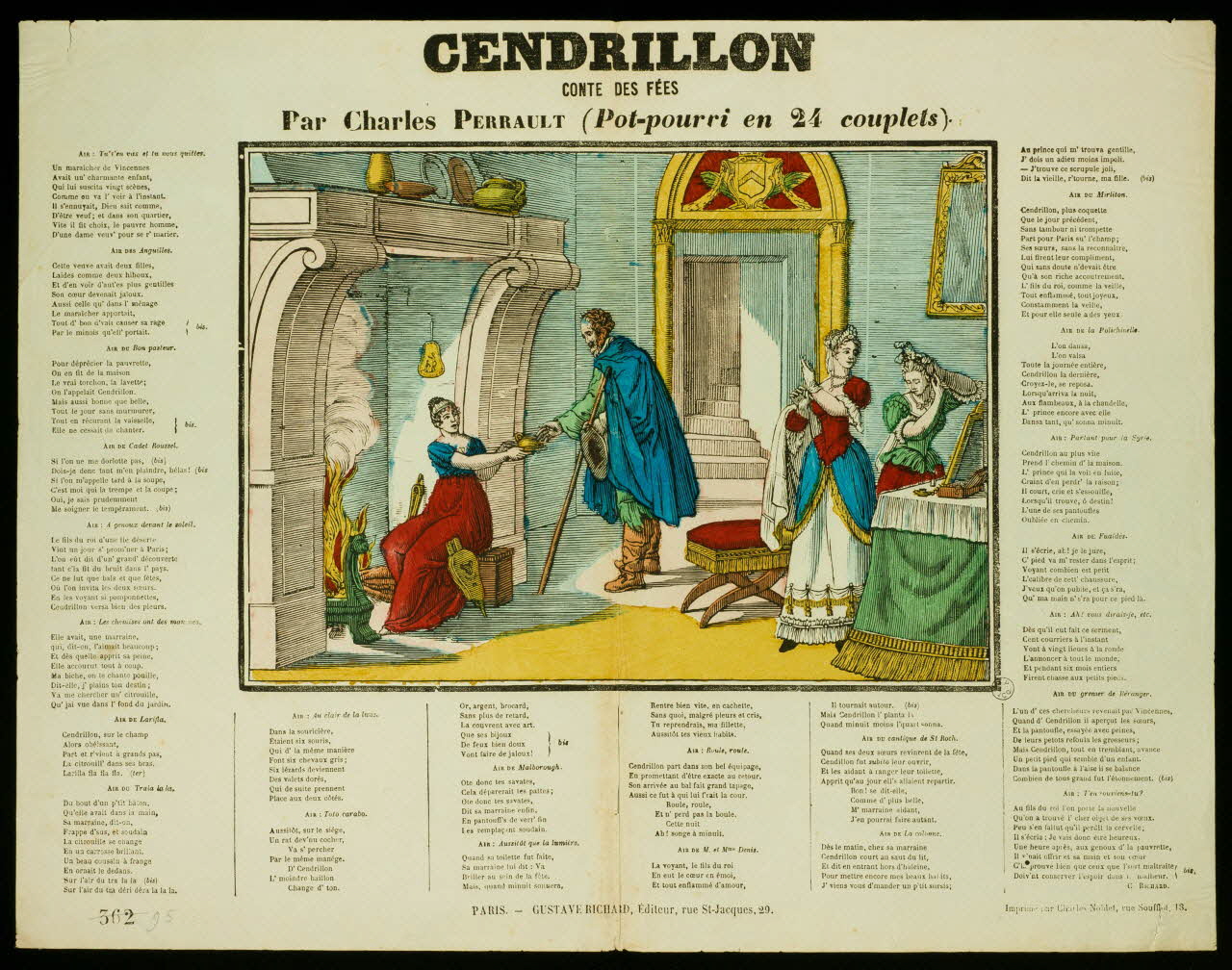 estampe CENDRILLON  CONTE DE FEES 1953.86.2940 Photo