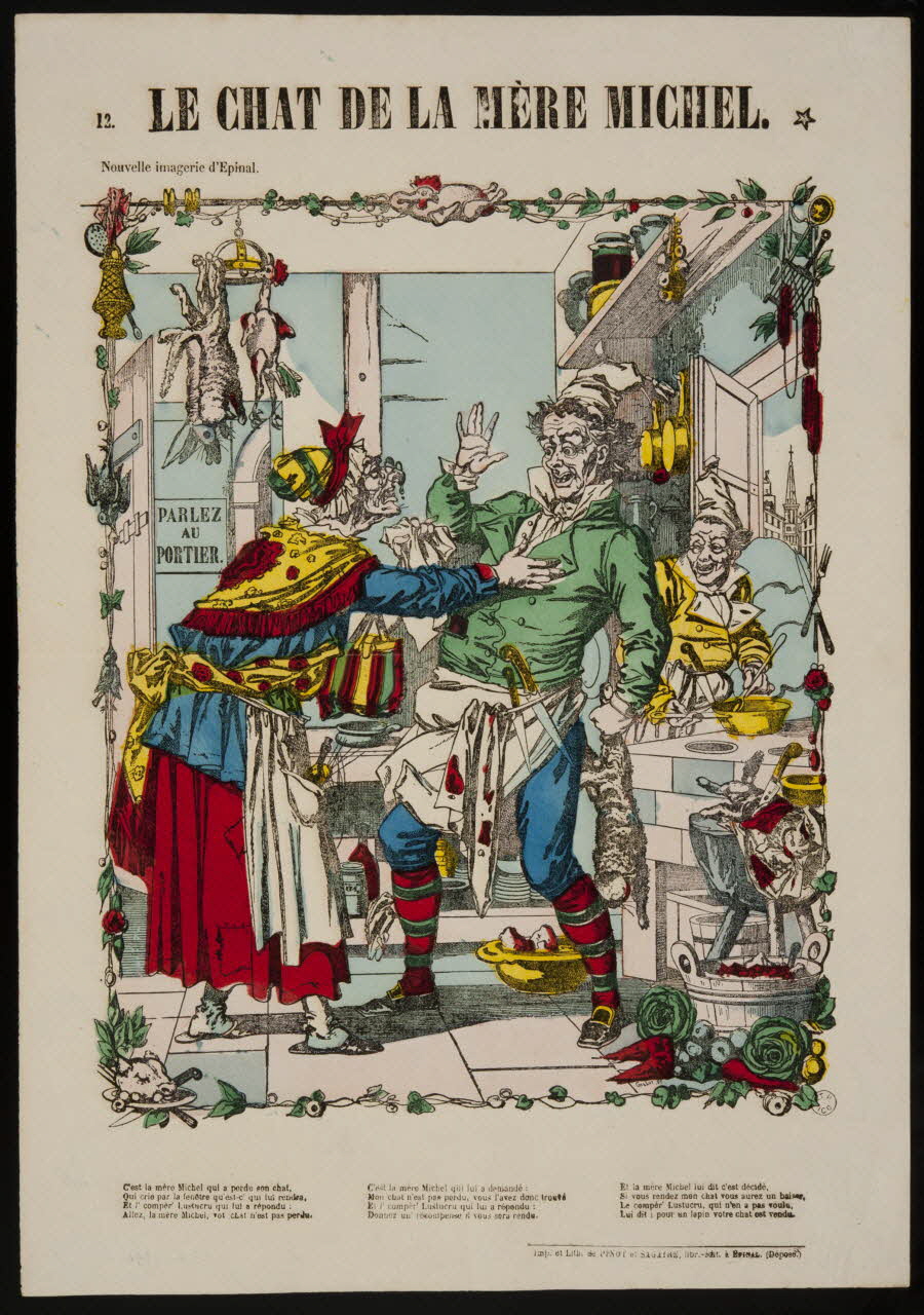 estampe LE CHAT DE LA MERE MICHEL. 1953.86.2946 Photo