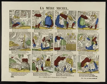 François Lacour ; Charles-Eugène Glémarec à compartiments (4x3) LA MERE MICHEL. Paris 1858-1860 1953.86.2950 Photo