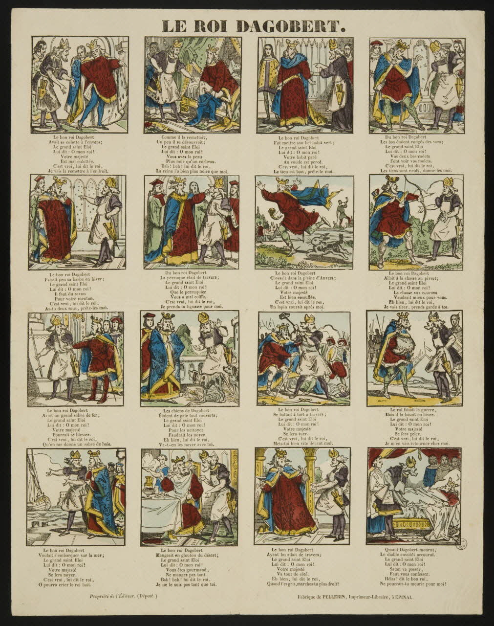 estampe LE ROI DAGOBERT. 1953.86.2972 Photo