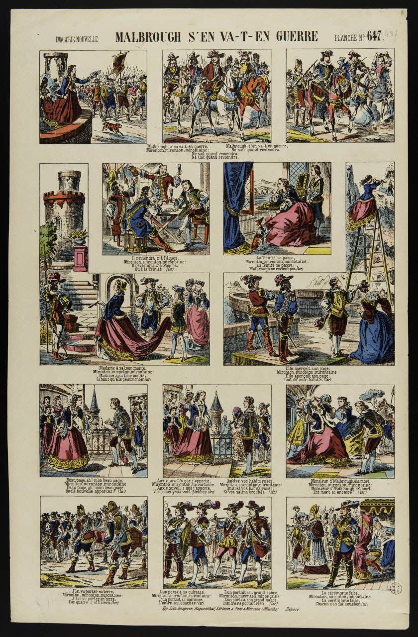 estampe MALBROUGH S'EN VA-T-EN GUERRE 1953.86.3029 Photo