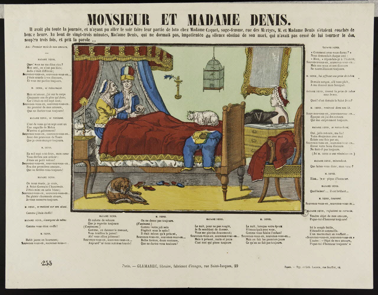 François Lacour ; Charles-Eugène Glémarec estampe MONSIEUR ET MADAME DENIS. Paris 1858-1860 1953.86.3072 Photo