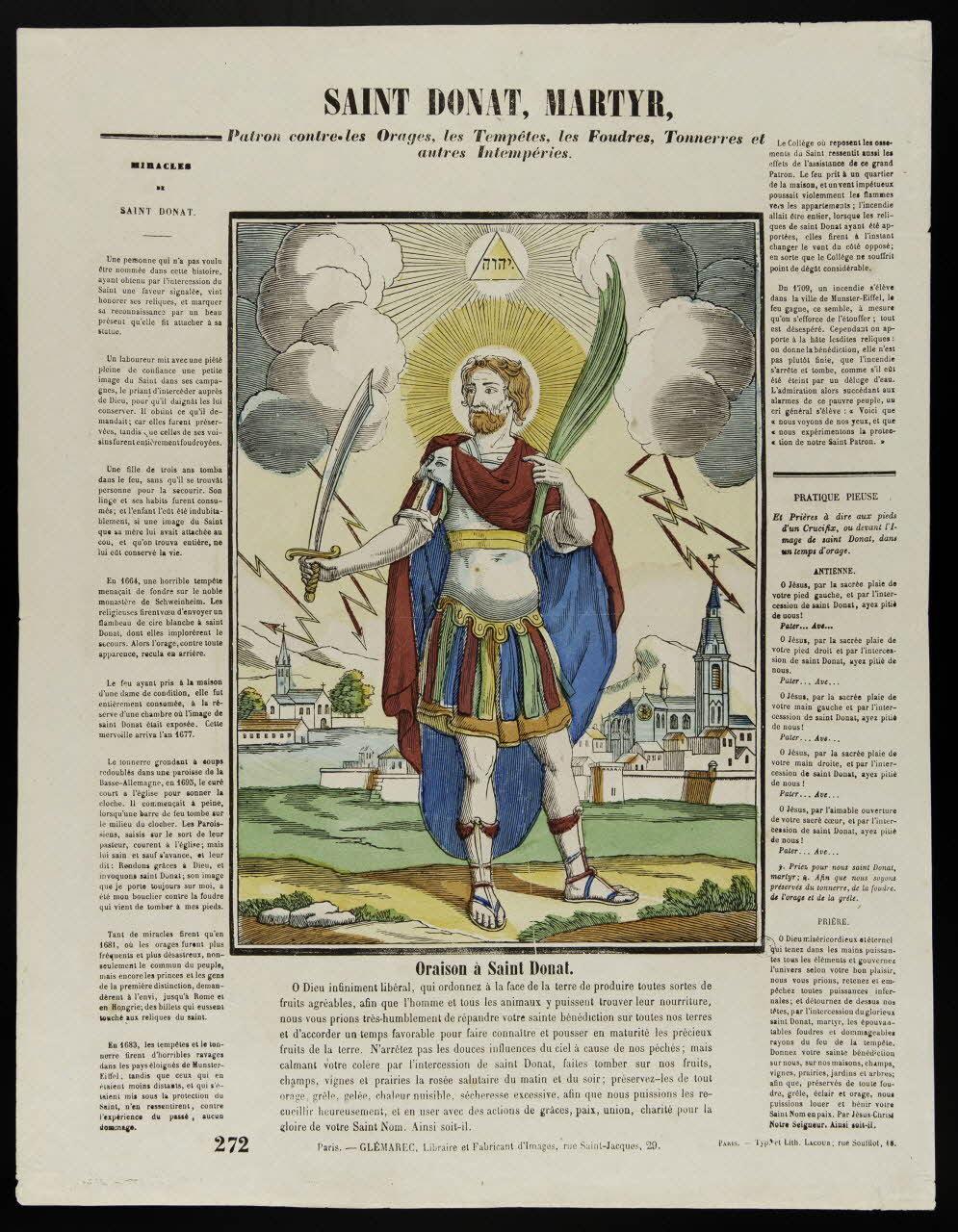 estampe SAINT DONAT, MARTYR 1953.86.308 Photo