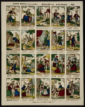 Gangel et Didion estampe SAINT ROCH (COMPLAINTE). MALGRE LA BATAILLE. Metz 1858-1868 1953.86.3091 Photo