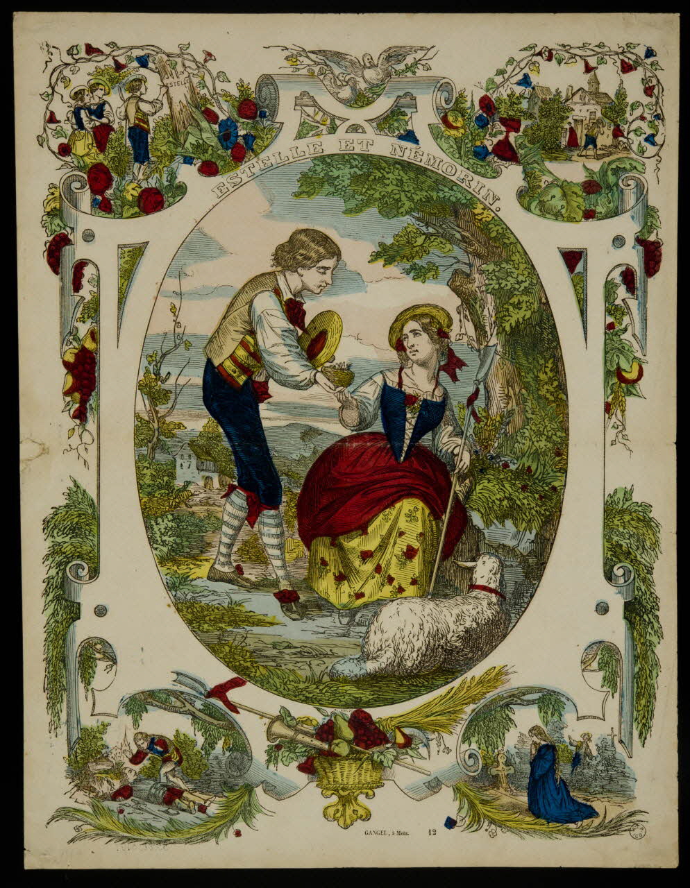 Charles Nicolas Gangel estampe ESTELLE ET NEMORIN. Metz 1852-1858 1953.86.3109 Photo