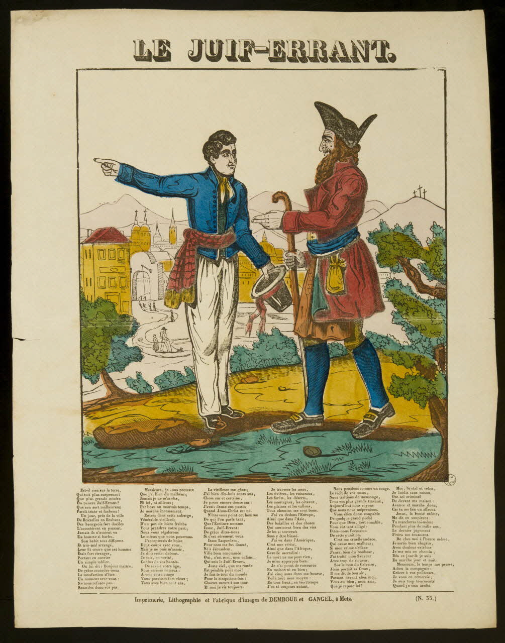 Dembour et Gangel estampe LE JUIF-ERRANT. Metz 1840-1852 1953.86.3151 Photo