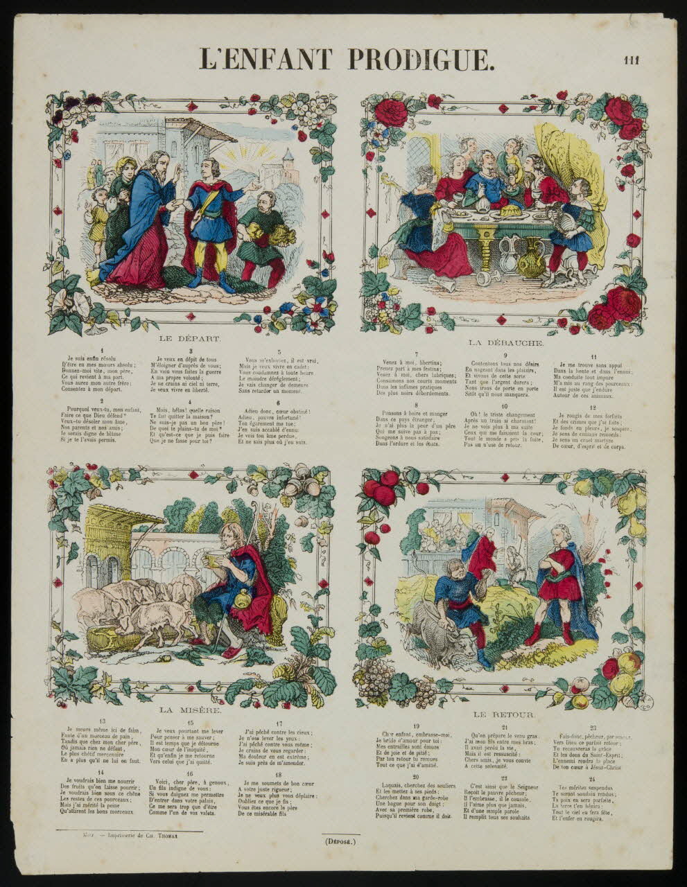 estampe L'ENFANT PRODIGUE. 1953.86.3160 Photo