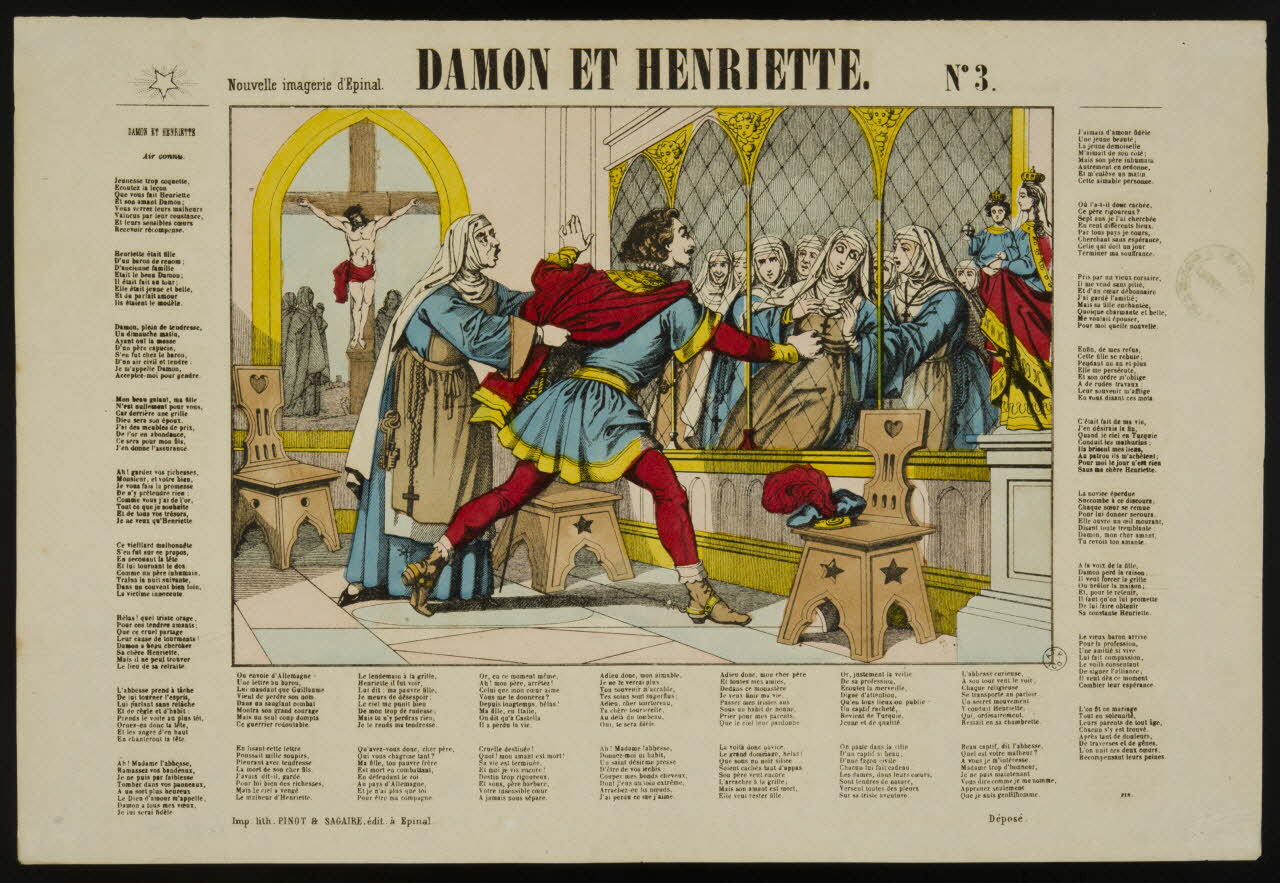 estampe DAMON ET HENRIETTE. 1953.86.3178 Photo