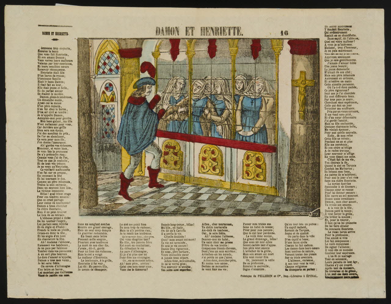estampe DAMON ET HENRIETTE. 1953.86.3180 Photo