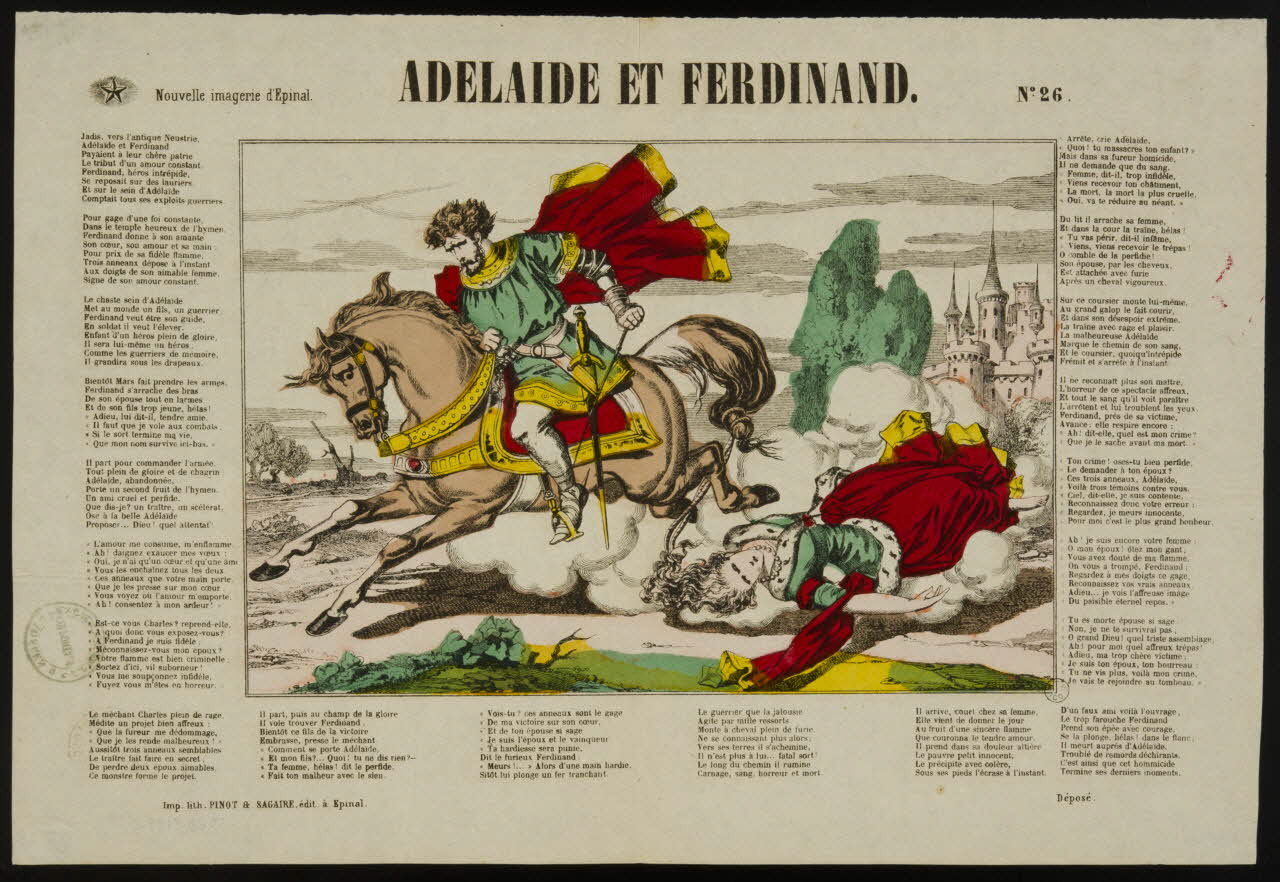 estampe ADELAIDE ET FERDINAND. 1953.86.3189 Photo