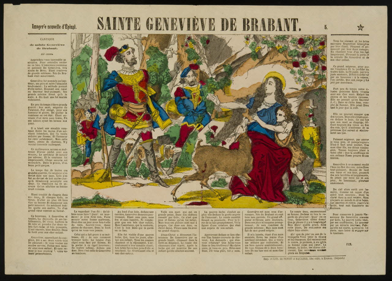 estampe SAINTE GENEVIEVE DE BRABANT. 1953.86.3196 Photo