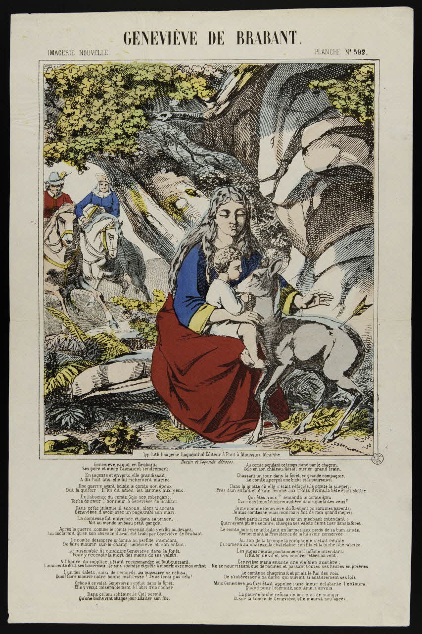 estampe GENEVIEVE DE BRABANT. 1953.86.3198 Photo
