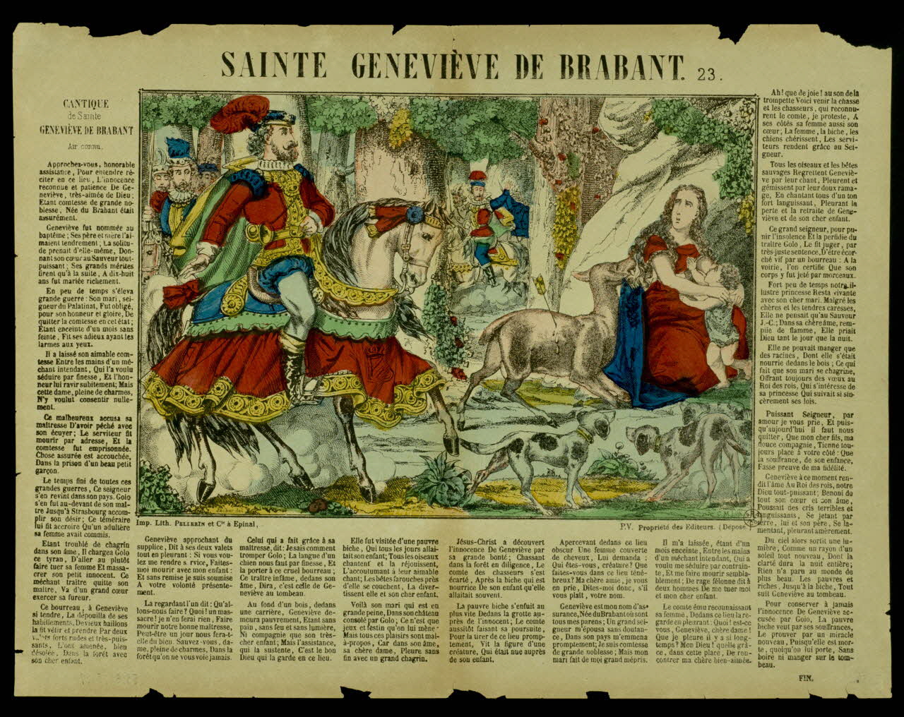 estampe SAINTE GENEVIEVE DE BRABANT. 1953.86.3199 Photo